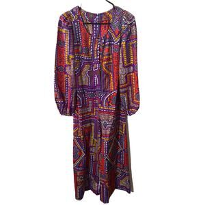 Vintage 1970’s Jumpsuit Handmade EUC Size Xs/Small Multicolor